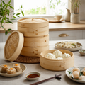Meravinoe™ CloudTier Bamboo Steamer Set